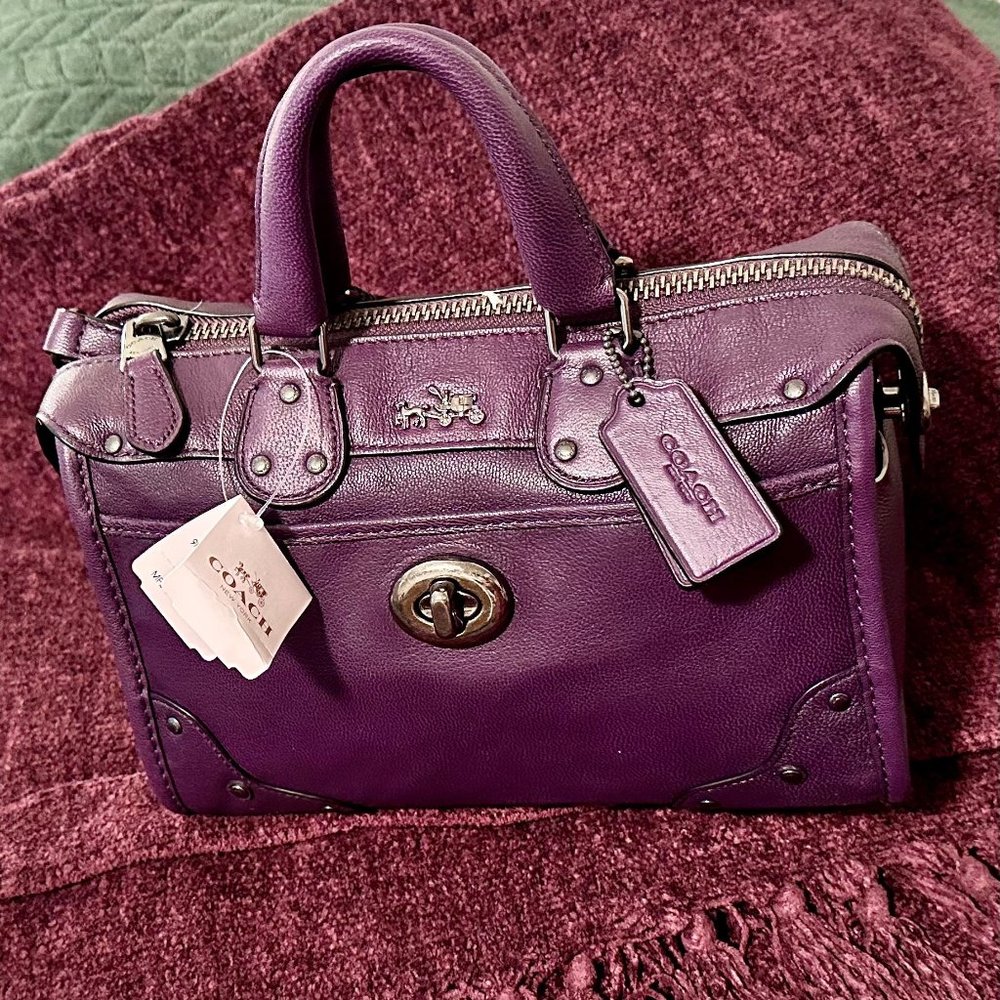 Coach Purple Rhyder Purse